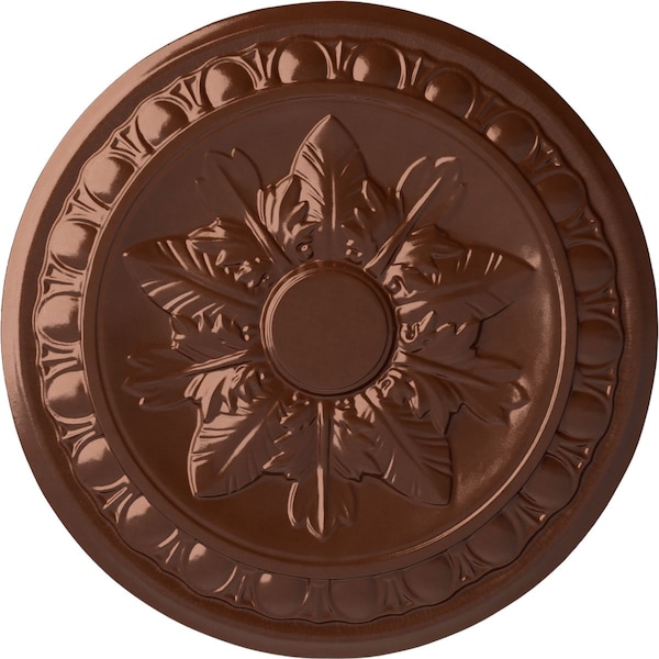 Ekena Millwork Exeter Ceiling Medallion (Fits Canopies up to 3 1/8"), Hnd-Painted Copper Penny, 17 3/4"OD x 1 1/8"P CM17EXCPS - main